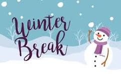 Winter Break – No School – Dec 23 – Jan 1